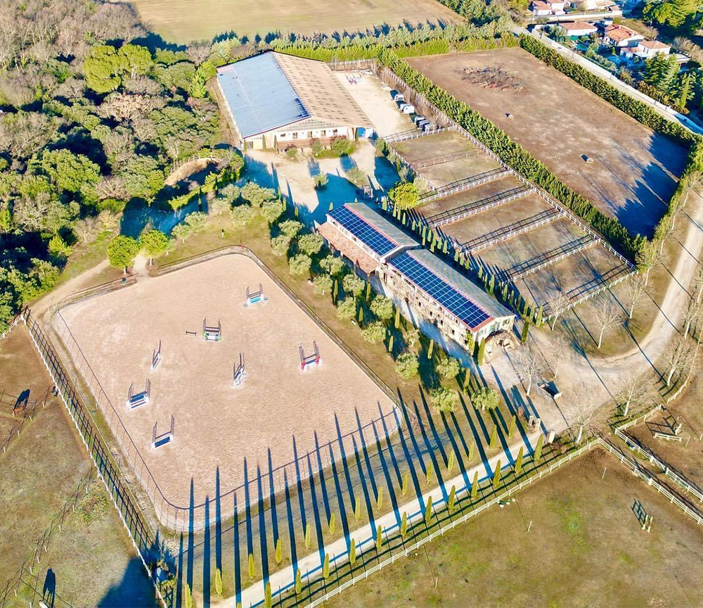 Vue aérienne - Haras de Castellane